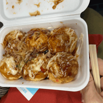 バスでたこ焼き