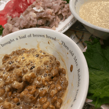 茨城土産の納豆